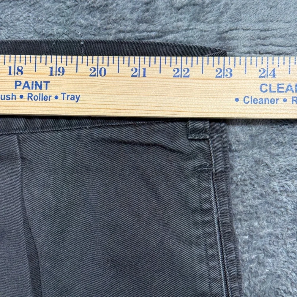 Honors Wrinkle Resist Pleated Chino Pants Mens 46x30 Black‎ Cotton WR68-P